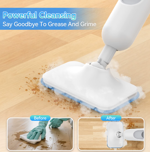 INSE Powerful Steam Mop 6 in 1 Scrubbing Steam Vac Mop High Temperature Detachable Steam Cleaner for HardFloor Carpet Kitchen F2