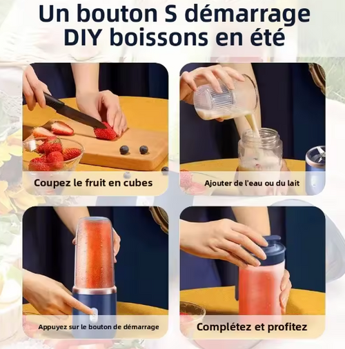 6 Color 400ml Portable USB Blender Electric Travel Juicer Cup For Smoothie Milkshake Kitchen Mini Mixer Tool